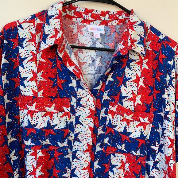 Lularoe Amy Button Up Dolman Top Small - Picture 3 of 8